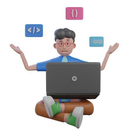 Desarrollador construyendo software